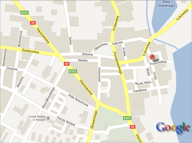 Mapa z siedziba firmy